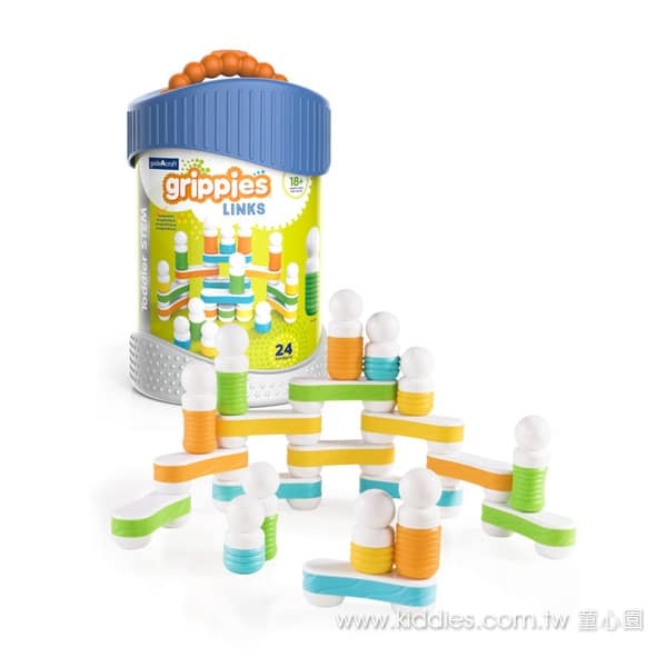 Guidecraft 觸覺磁力連結積木-24件