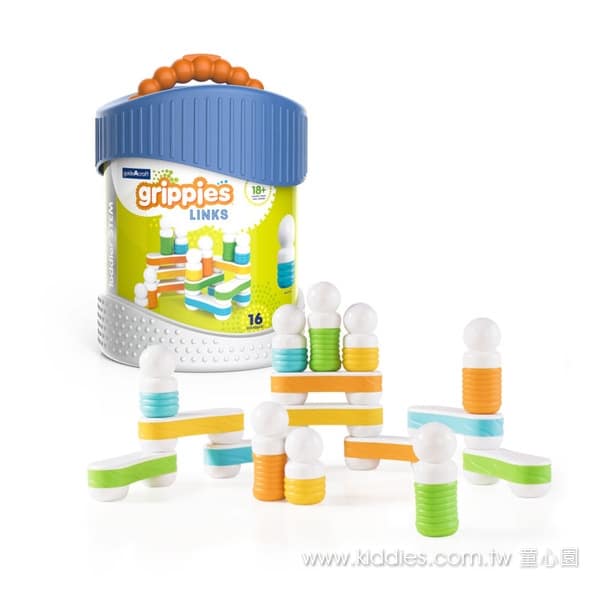 Guidecraft 觸覺磁力連結積木-16件