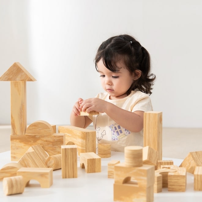Weplay 軟質木紋積木 - 4cm-30件